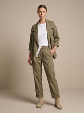katoenen jas met asymmetrische snit 240805 - wendy trendy