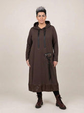 casual hoodie jurk met zak 252320 - Sinne Design