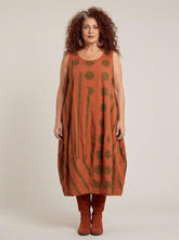bohemian katoenen jurk 8317aw - Moonshine