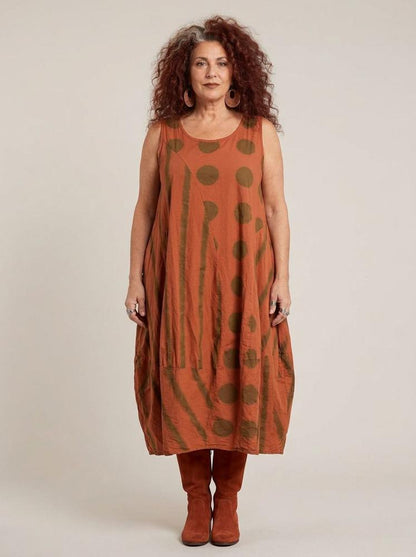 bohemian katoenen jurk 8317aw - Moonshine