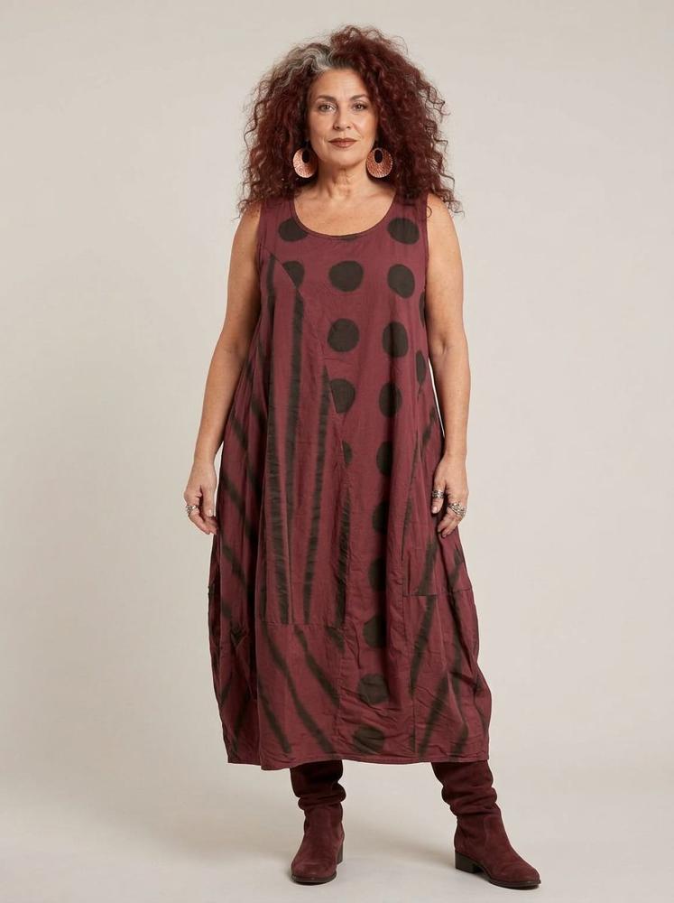 bohemian katoenen jurk 8317aw - Moonshine