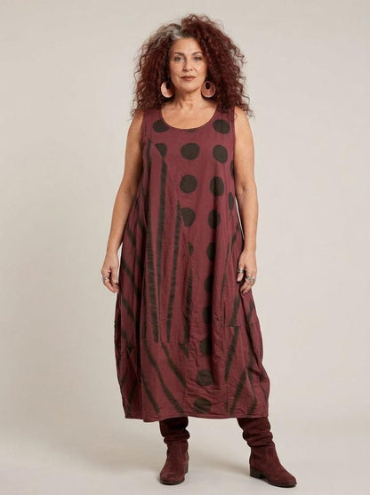 bohemian katoenen jurk 8317aw - Moonshine