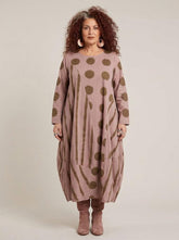 stijlvolle katoenen jurk met print 8333aw - Moonshine