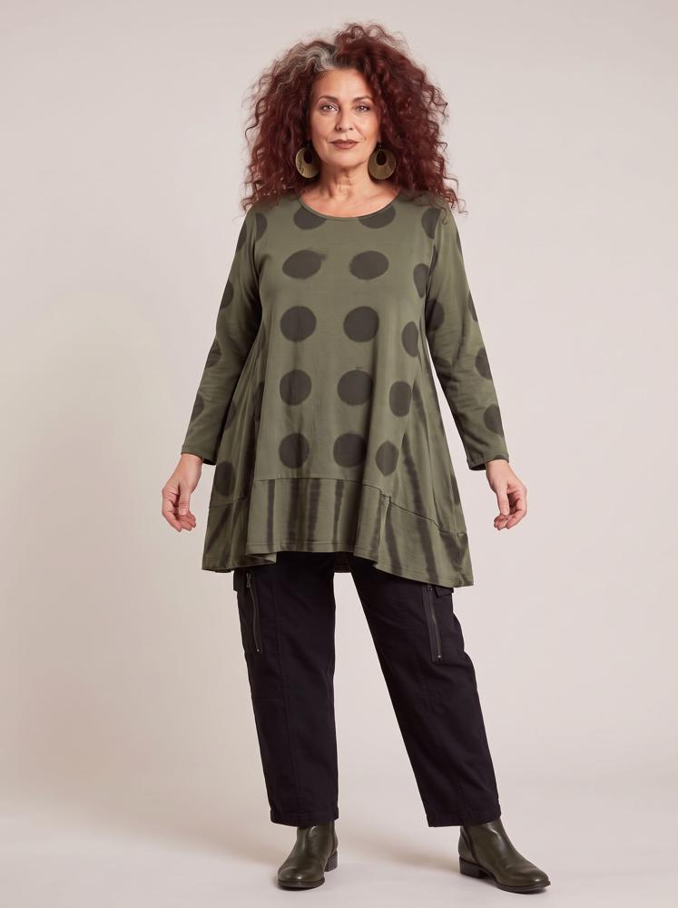 stijlvol gestreept polka dot shirt 8326aw - Moonshine