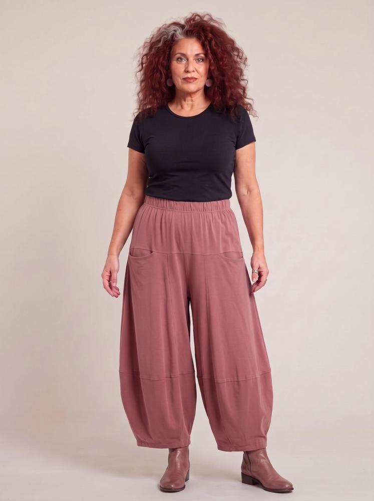 comfortabele jersey harem broek 8318aw - Moonshine
