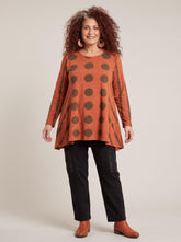 stijlvol gestreept polka dot shirt 8326aw - Moonshine