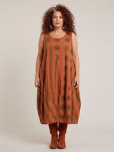 bohemian katoenen jurk 8317aw - Moonshine