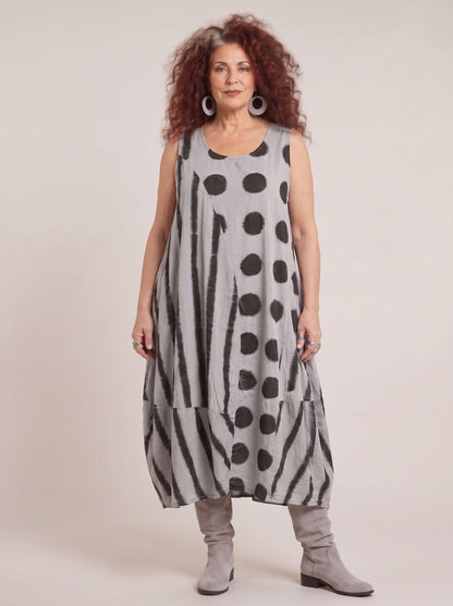 bohemian katoenen jurk 8317aw - Moonshine