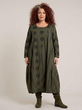 stijlvolle katoenen jurk met print 8333aw - Moonshine