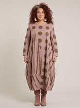 stijlvolle katoenen jurk met print 8333aw - Moonshine