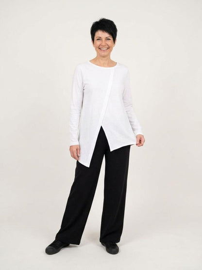 asymmetrisch katoenen dames t-shirt 126018 - wendy trendy