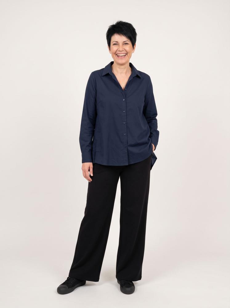elegante katoenen blouse design 240726 - wendy trendy