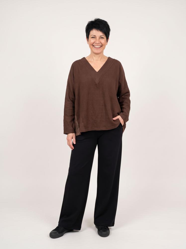 comfortabele v-hals dames top 126129 - wendy trendy