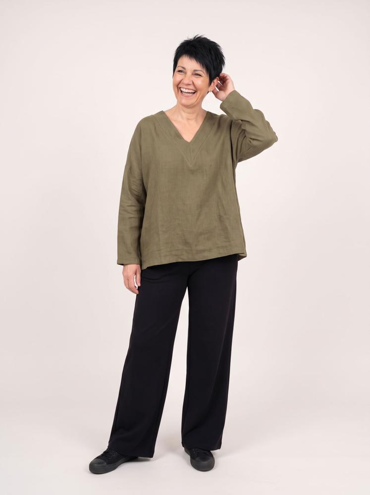 comfortabele v-hals dames top 126129 - wendy trendy