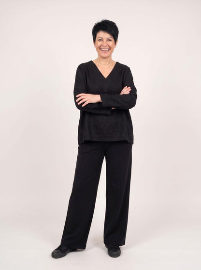 comfortabele v-hals dames top 126129 - wendy trendy