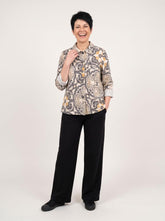 elegante katoenen print blouse 126136 - wendy trendy