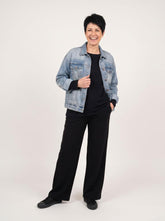 stijlvolle denim katoenen jas 260028 - wendy trendy