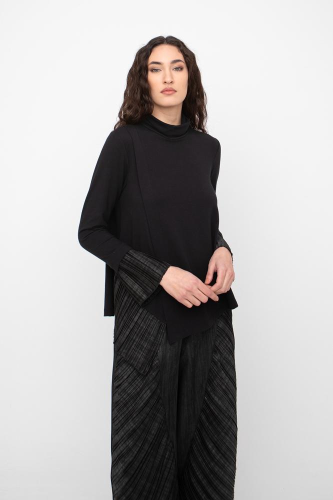 wijde plissé broek met hoge taille 777038 - Ozai N Kü
