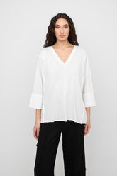 luxe katoenen v-hals top 777021 - Ozai N Kü