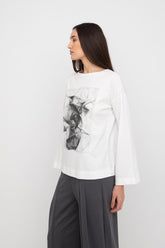 lange katoenen top met abstracte print 777020 - Ozai N Kü