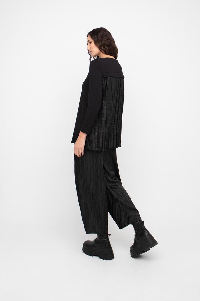 wijde plissé broek met hoge taille 777038 - Ozai N Kü