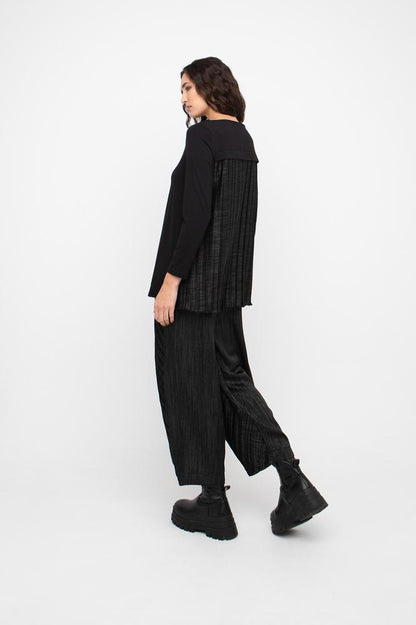 wijde plissé broek met hoge taille 777038 - Ozai N Kü