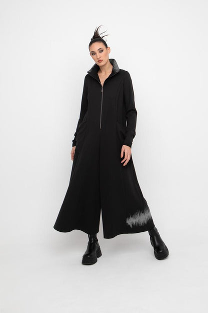 jumpsuit met hoge kraag en wijde pijpen 777055 - Ozai N Kü