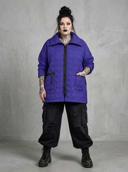 stijlvolle micropolyester jas 2324010aw - Sinne Design