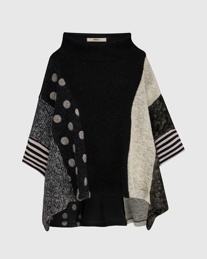 unieke patchwork blouse design ut235aw - Alembika
