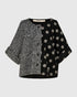trendy gebreide patchwork jas uj205aw - Alembika