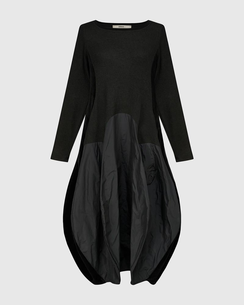 stijlvolle asymmetrische maxi jurk ud219aw - Alembika