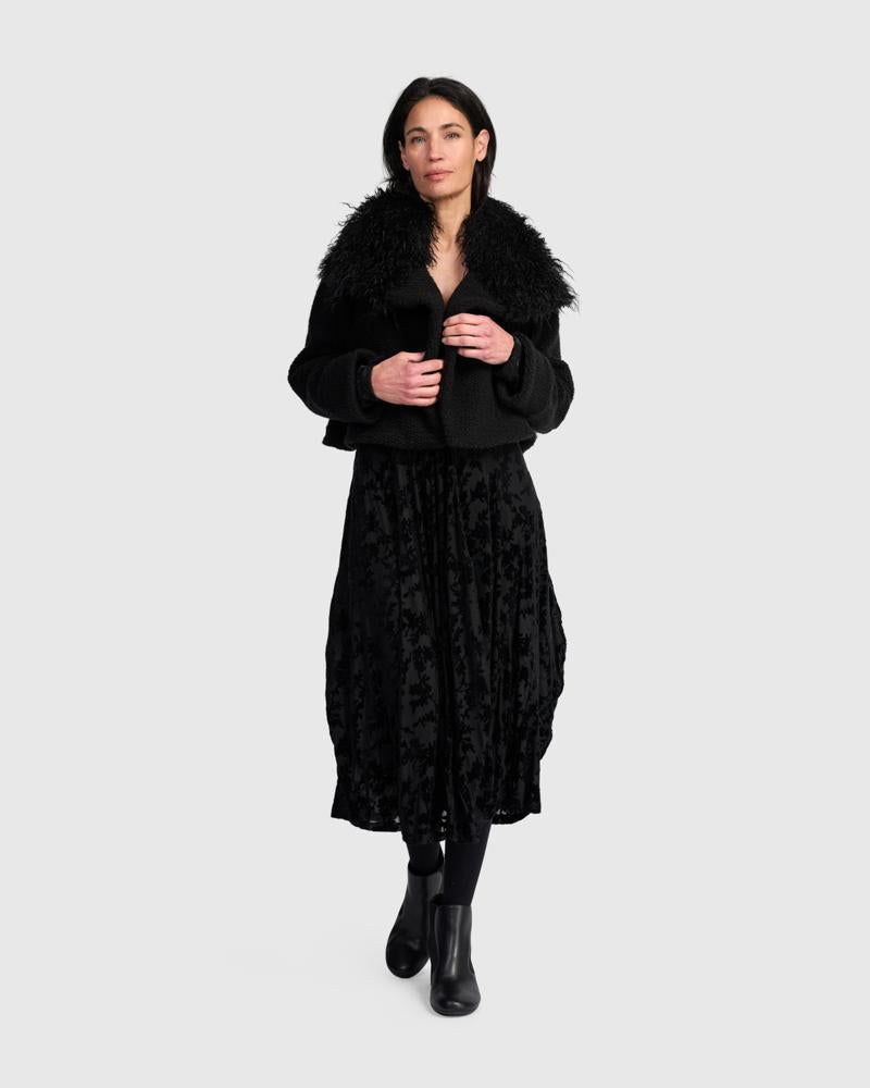 chique winterjas met kraag aj727aw - Alembika