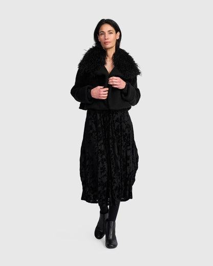 chique winterjas met kraag aj727aw - Alembika