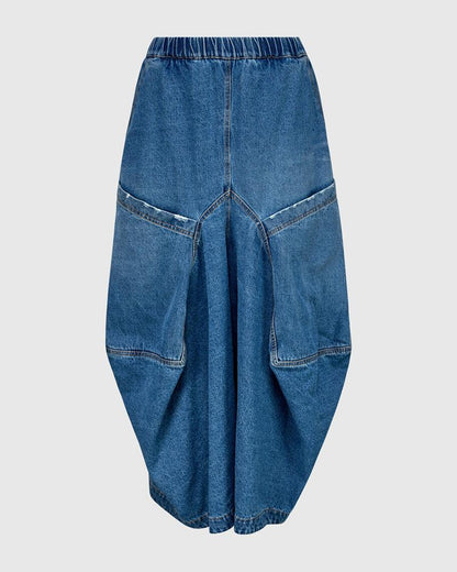 trendy denim culotte broek ap711aw - Alembika