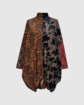 unieke patchwork blouse design at800aw - Alembika