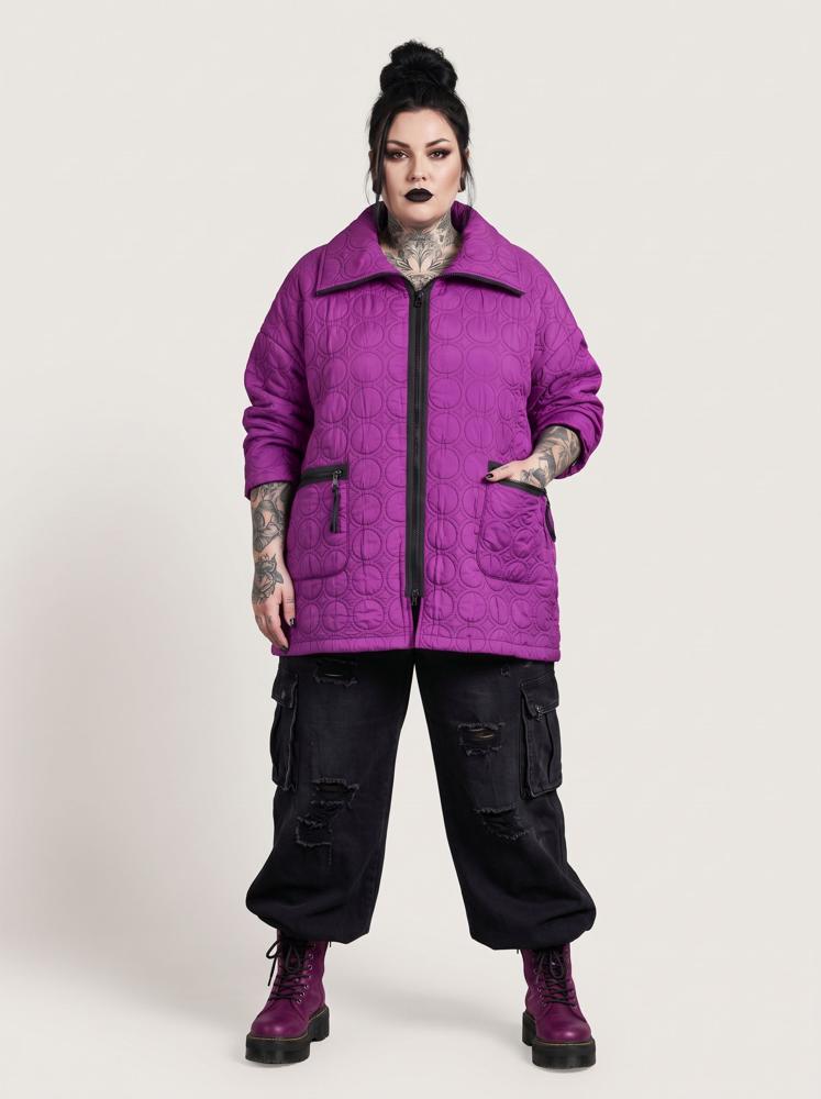 stijlvolle micropolyester jas 2324010aw - Sinne Design