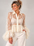 kanten elegantie blouse 828aw 828aw - Rose