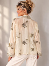 elegant geborduurd damesvest 5159aw 5159aw - Rose