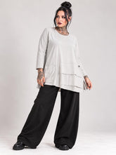 comfortabel katoenen stretch shirt 2423003aw - Sinne Design