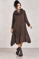 casual elegante midi jurk 252601aw - Sinne Design