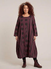 stijlvolle katoenen jurk met print 8333aw - Moonshine