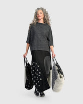 unieke patchwork midi-rok uk230 - Alembika
