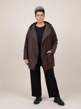 sinne design vest met capuchon en asymmetrische rits
