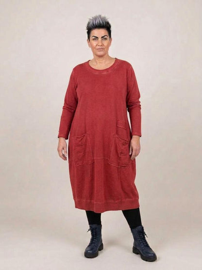 comfortabele katoenen casual jurk 2426001 - Sinne Design
