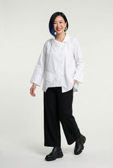 asymmetrisch katoenen design shirt 777003 - Ozai N Kü