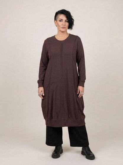 comfortabele katoenen jurk met zakken 2426000 - Sinne Design