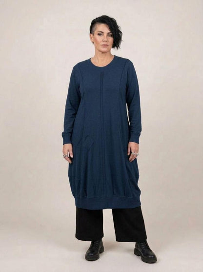 comfortabele katoenen jurk met zakken 2426000 - Sinne Design