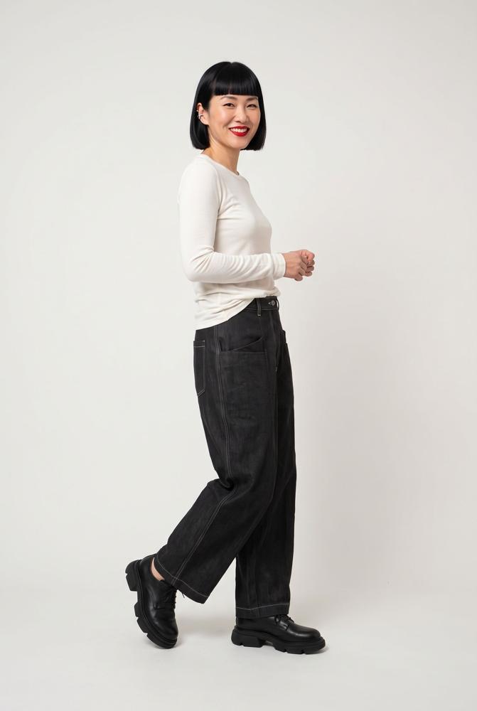 lyocell katoen comfort broek 777011 - Ozai N Kü