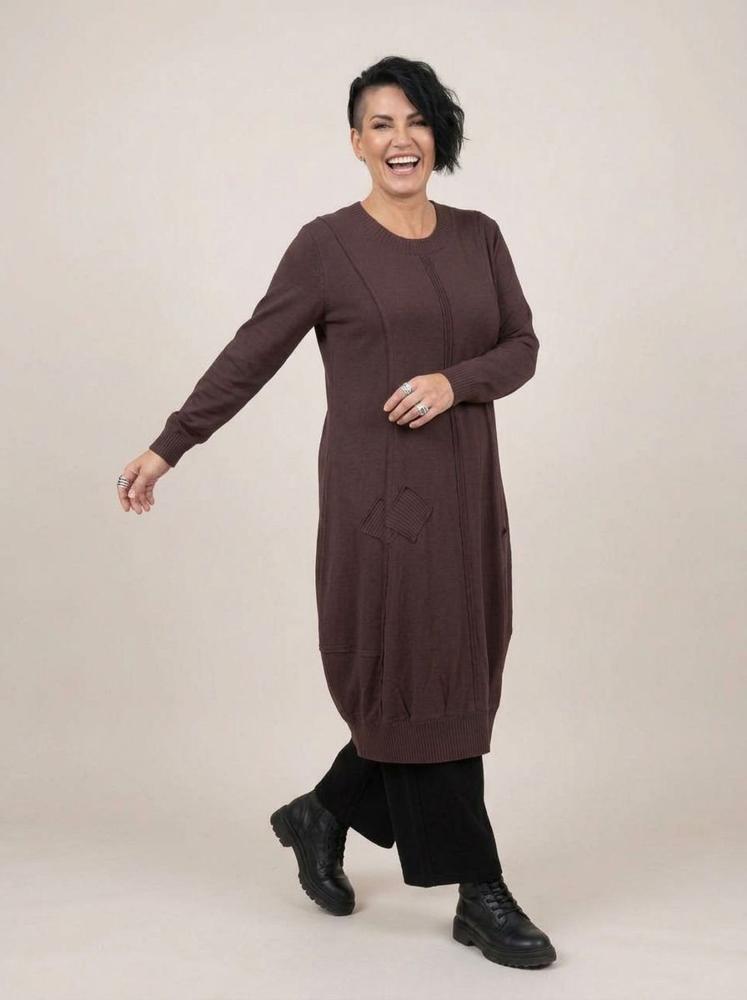 comfortabele katoenen jurk met zakken 2426000 - Sinne Design