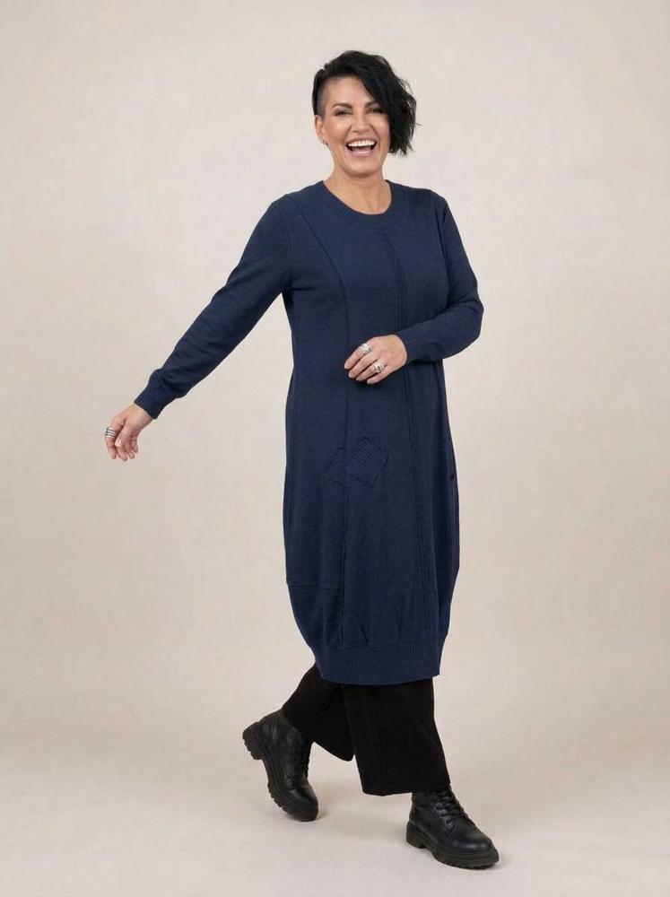 comfortabele katoenen jurk met zakken 2426000 - Sinne Design